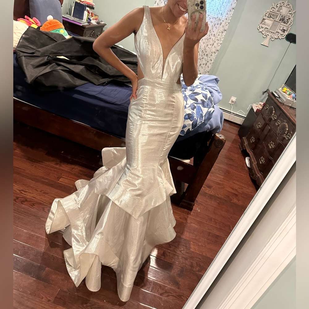 Jovani Metallic Mermaid Dress